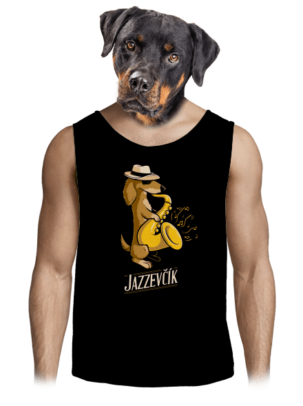 Jazzevčík pánské tílko Black