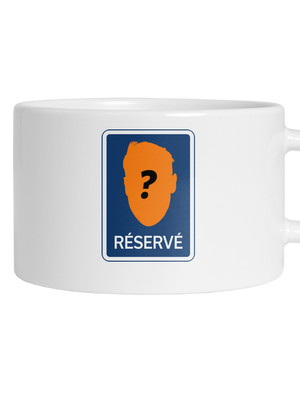 Značka réservé hrnek makronka White