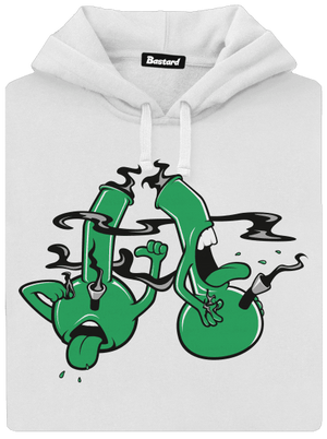 Bongo kašel dámská mikina klokanka White