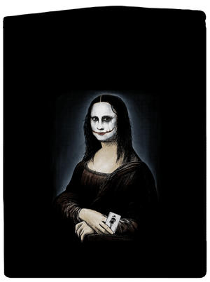 Mona Joker Lisa dámská mikina na zip Black