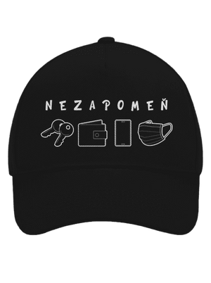 Nezapomeň kšiltovka baseballka Black