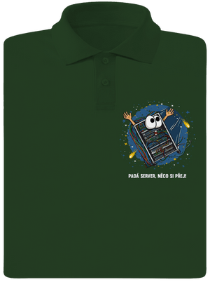 Padá server pánská polokošile Bottle Green Mal