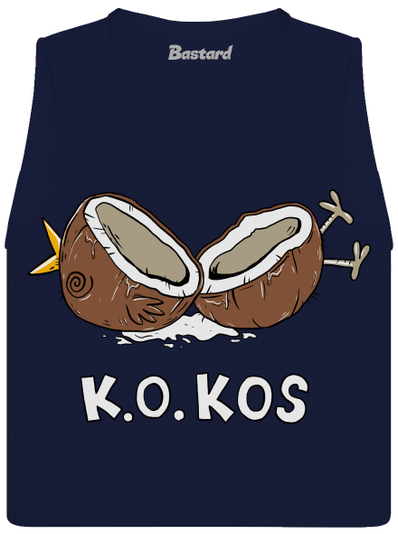 Kokos dámské tílko volné Navy