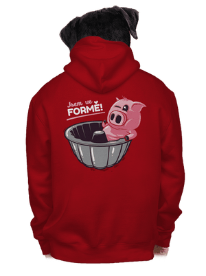 Ve formě pánská mikina na zip Red