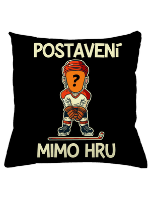 Postavení mimo hru polštář Black