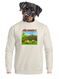 unisex mikina bez kapuce