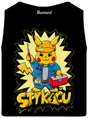 Stykaču pánské tílko Black