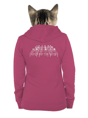 Cimrman: Debil, blbeček dámská mikina na zip Magenta