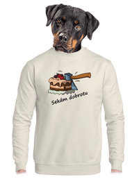 unisex mikina bez kapuce