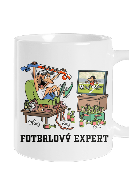 Fotbalový expert klasický hrnek White