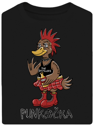 Punkačeří rodina unisex tričko oversized Black