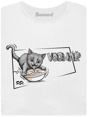 Kočičí horoskop: Vodnář dámské tričko premium White