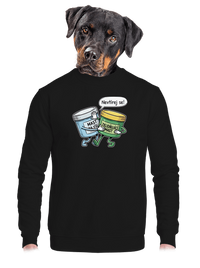 unisex mikina bez kapuce