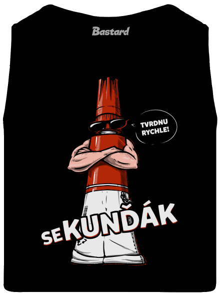 Sekunďák pánské tílko Black