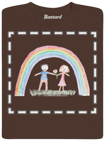 Dětské kresby - nahraj vlastní pánské tričko Brown