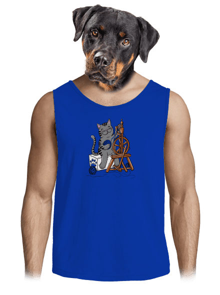 Kočka přede pánské tílko Royal Blue