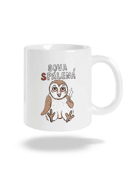 Sova Pálená klasický hrnek White