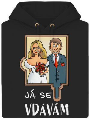 Já se žením/vdávám unisex mikina premium Dark Black