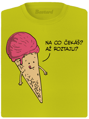 Zmrzlina dámské sportovní tričko Neon Yellow