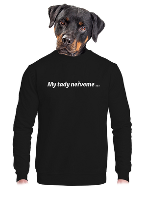 unisex mikina bez kapuce