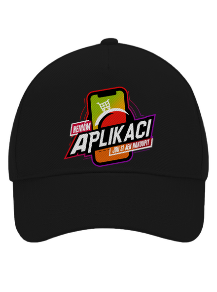 Nemám aplikaci kšiltovka baseballka Black