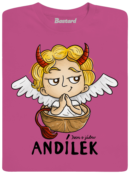 Andílek dětské tričko Fuchsia