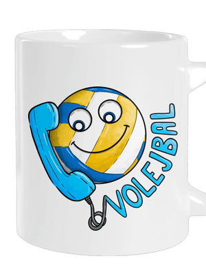 Volejbal velký hrnek White