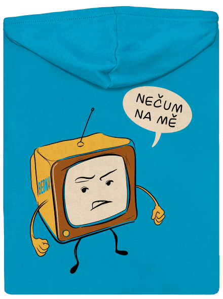 Nečum na mě dámská mikina na zip Blue Atol