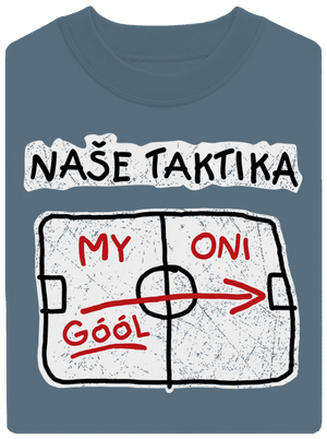 Naše taktika unisex mikina bez kapuce Nordic Blue