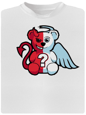 Anděl vs. ďábel dětské sportovní tričko White