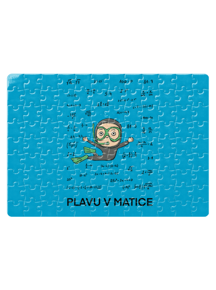 Plavu v matice puzzle White