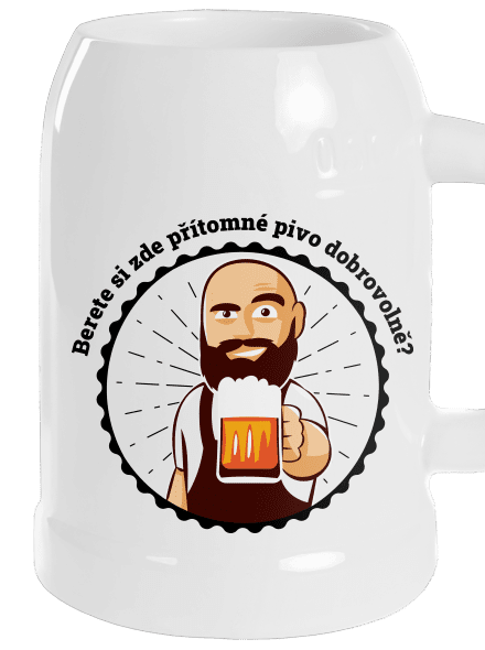 Pivo dobrovolně půllitr White