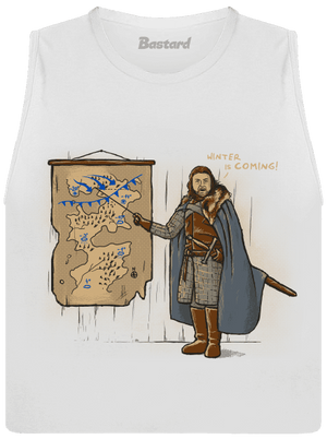 Winter dámské tílko volné White