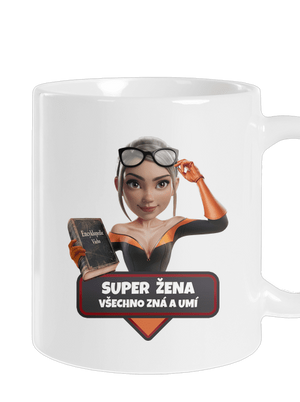 Super máma klasický hrnek White