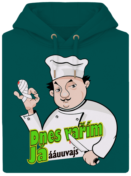 Dnes vařím já unisex mikina premium Emerald Green