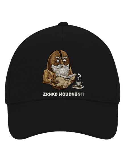 Zrnko moudrosti kšiltovka baseballka Black