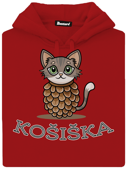 Košiška dámská mikina klokanka Red Mal