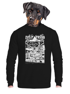 unisex mikina bez kapuce