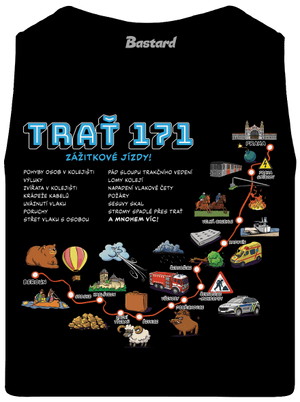 Trať 171 pánské tílko Black