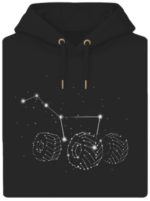 Velký vůz unisex mikina premium Dark Black