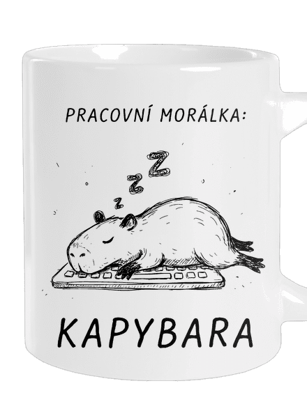 Pracovní morálka velký hrnek White