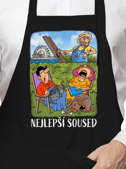 Nejlepší soused zástěra Black