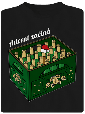 Advent začíná pánské sportovní tričko Black