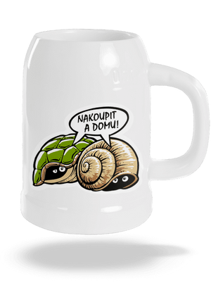 Nakoupit a domů půllitr White