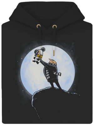 Mimoní král unisex mikina premium Dark Black