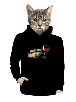 Rodinné potřeby dámská mikina klokanka Black