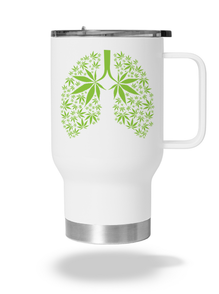 Ganja plíce termohrnek White