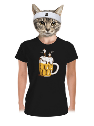 Na pivě dámské sportovní tričko Black