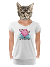 dámské tričko s lemem