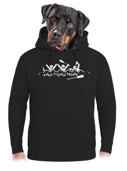 Party v plném proudu unisex mikina premium Dark Black